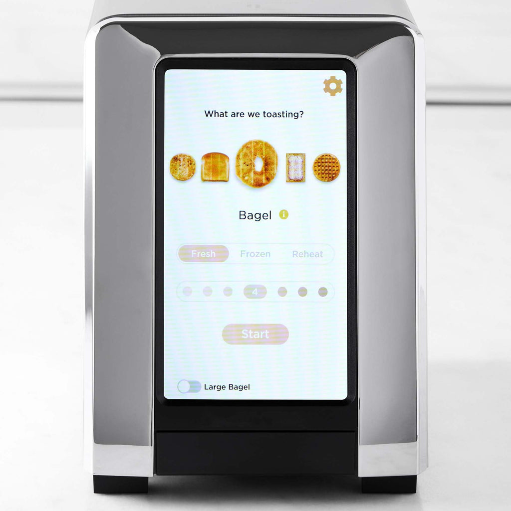 Smart Touchscreen 2-Slice Toaster – 1500W Fast Heating Stainless Steel Bread Toaster for Kitchen