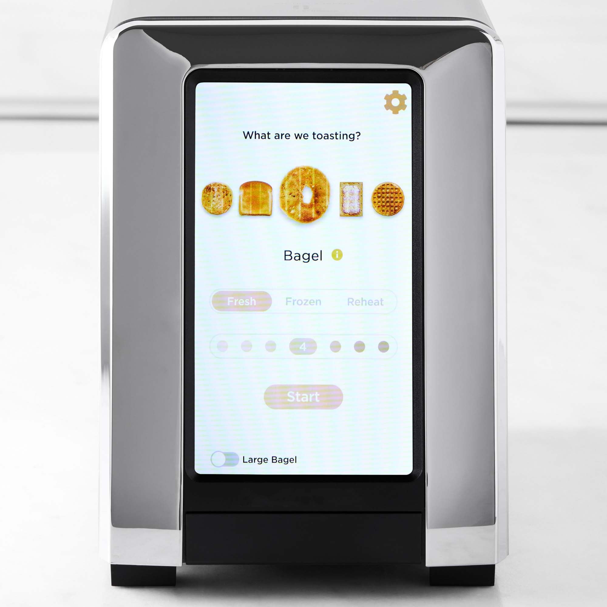 Smart Touchscreen 2-Slice Toaster – 1500W Fast Heating Stainless Steel Bread Toaster for Kitchen