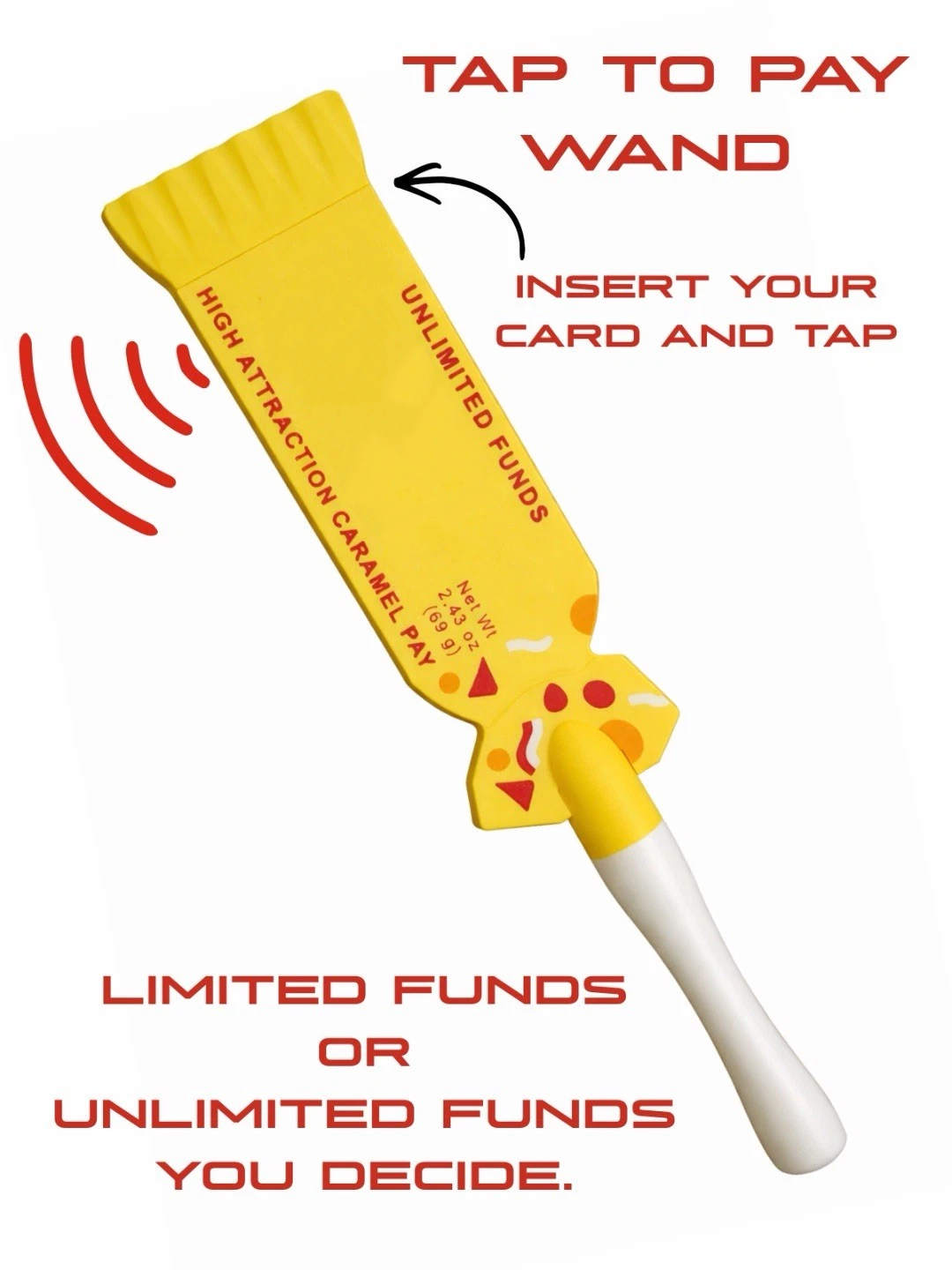 Novelty NFC Contactless Card Holder Wand