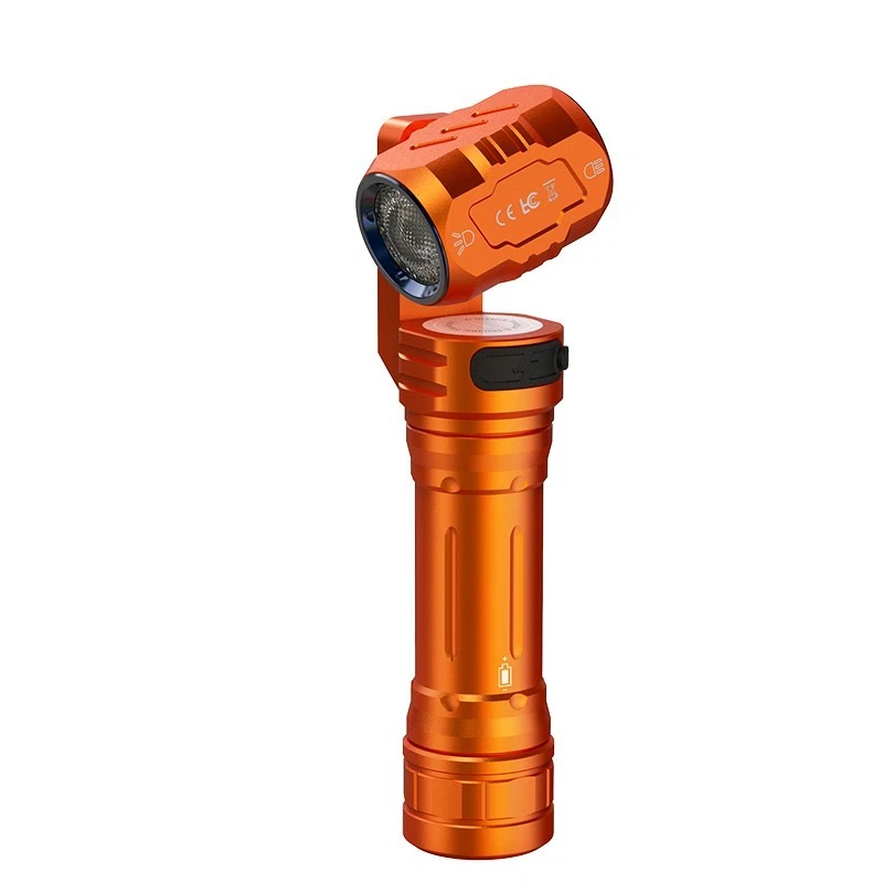 Magnetic Rotating Tactical EDC Flashlight