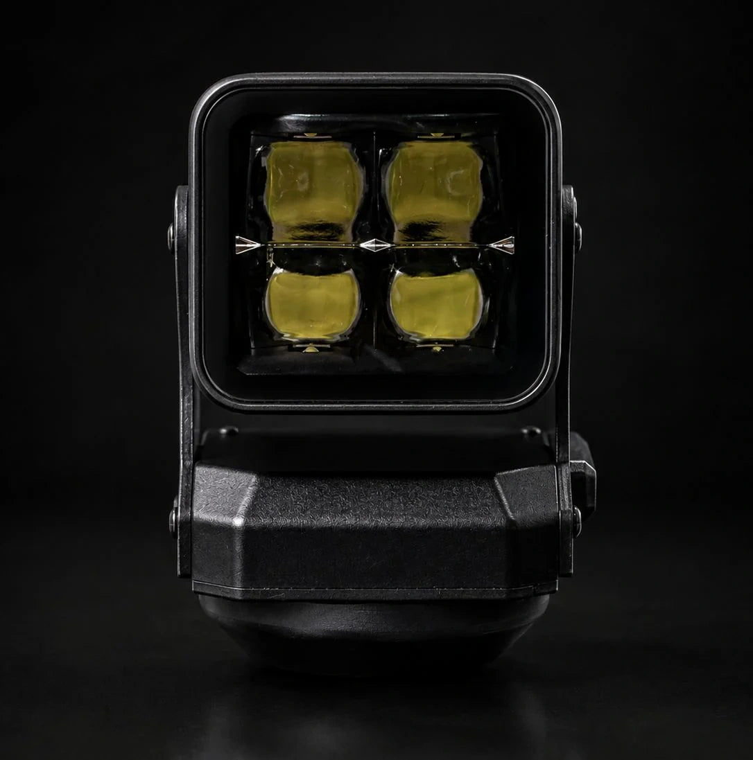 Remote Controlled Rotating LED Spotlight with 4800LM High Output, Waterproof Design & Adjustable Beam for Off-Road Vehicles, Boats and Outdoor Adventures